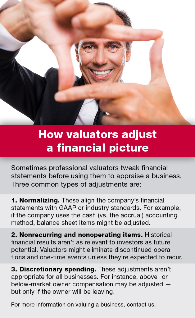How Valuators Adjust a Financial Picture